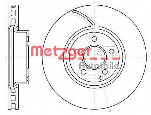 METZGER 6106710 Тормозной диск