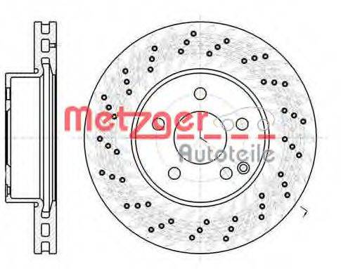 гальмівний диск METZGER 61068.10