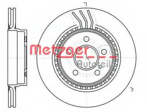 METZGER 6107110 гальмівний диск