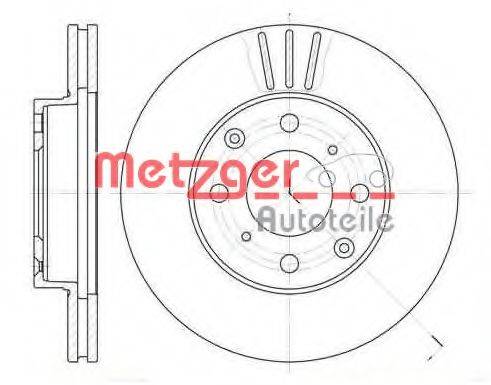 гальмівний диск METZGER 6108.10
