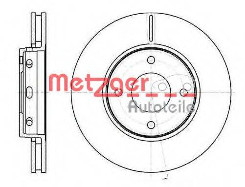 гальмівний диск METZGER 6110456