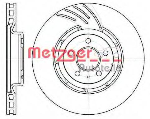 гальмівний диск METZGER 61111.10
