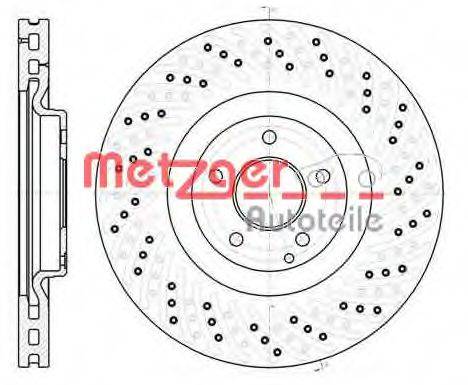 METZGER 6112410 Тормозной диск