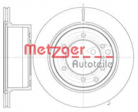 гальмівний диск METZGER 61159.10