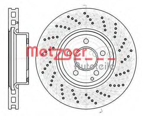 METZGER 6110501 Тормозной диск