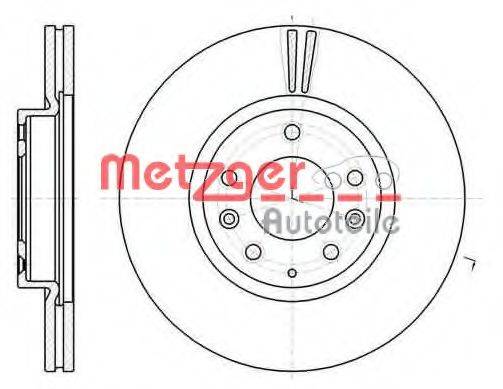 METZGER 6110295 Тормозной диск
