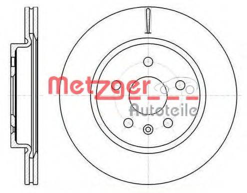 гальмівний диск METZGER 61284.10