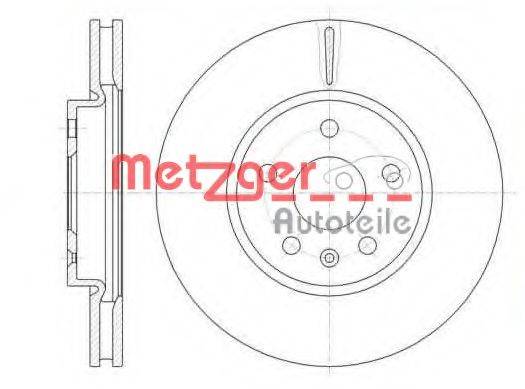 гальмівний диск METZGER 61286.10