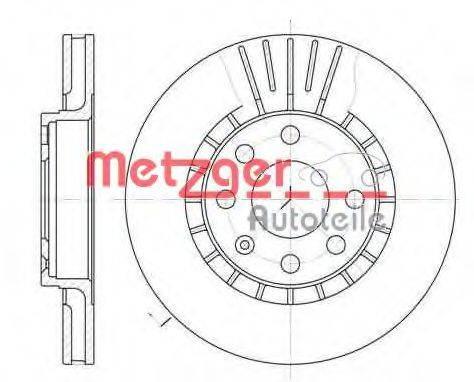 гальмівний диск METZGER 6178.10