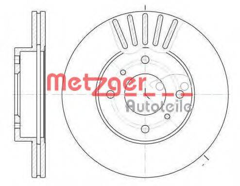 гальмівний диск METZGER 6179.10