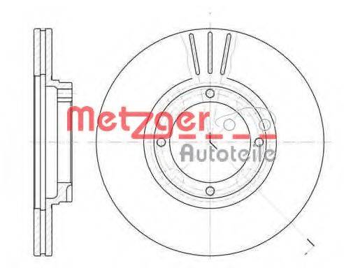 Тормозной диск METZGER 6374.10