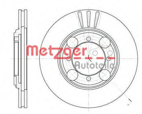 METZGER 637510 Тормозной диск