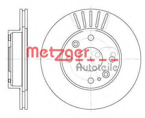 METZGER 6110313 Тормозной диск
