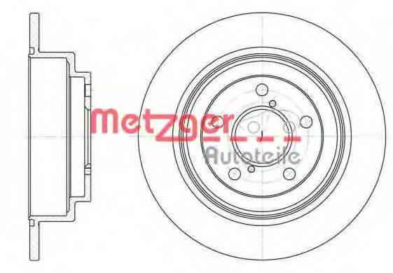 METZGER 639800 Тормозной диск