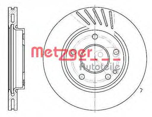 гальмівний диск METZGER 6527.10