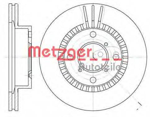 Тормозной диск METZGER 6553.10
