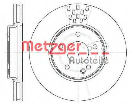 METZGER 655610 Тормозной диск