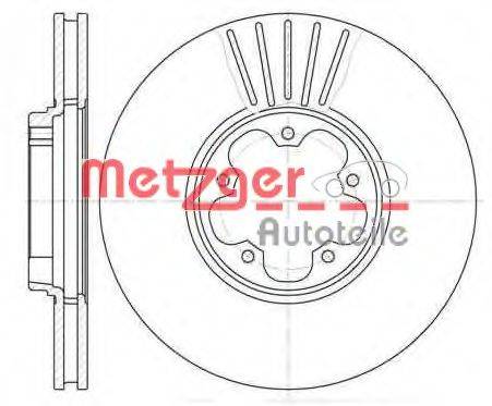 гальмівний диск METZGER 6609.10
