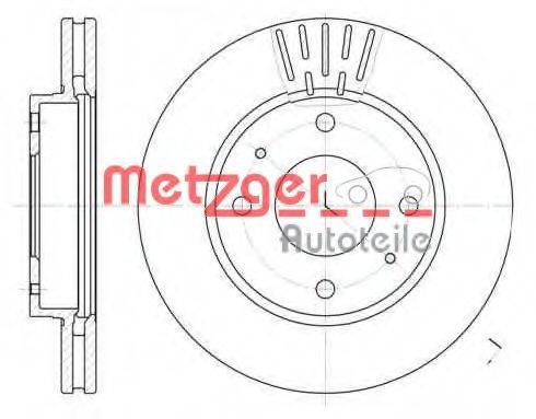 Тормозной диск METZGER 6633.10