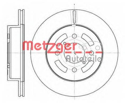 гальмівний диск METZGER 6110200