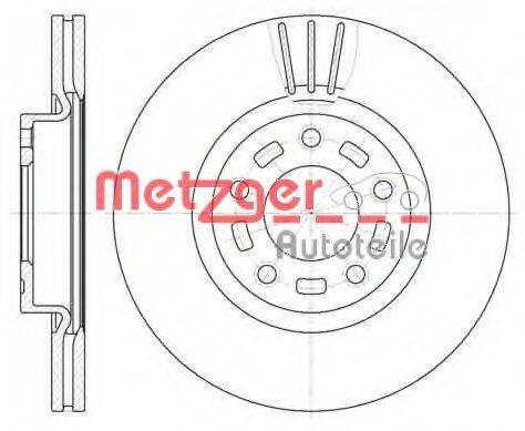 METZGER 667210 Тормозной диск