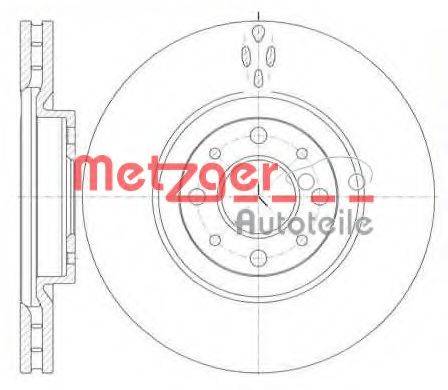 гальмівний диск METZGER 6110463