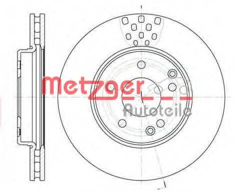 METZGER 675110 Тормозной диск