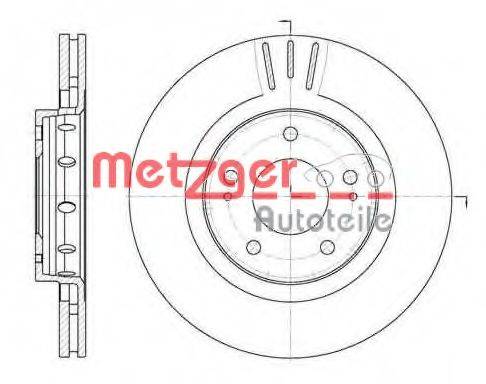 гальмівний диск METZGER 6896.10