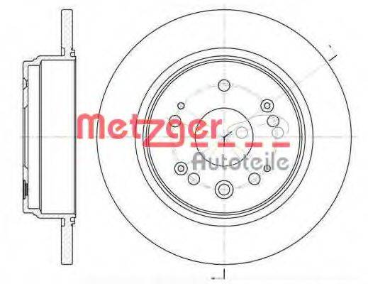 METZGER 6110469 Тормозной диск