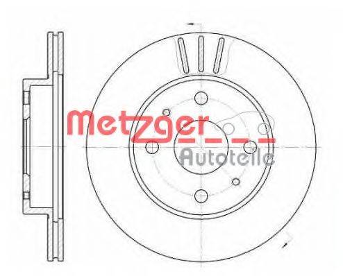 гальмівний диск METZGER 6110317