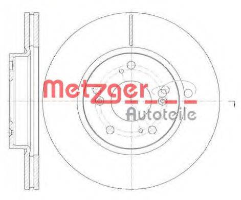 METZGER 6110550 гальмівний диск