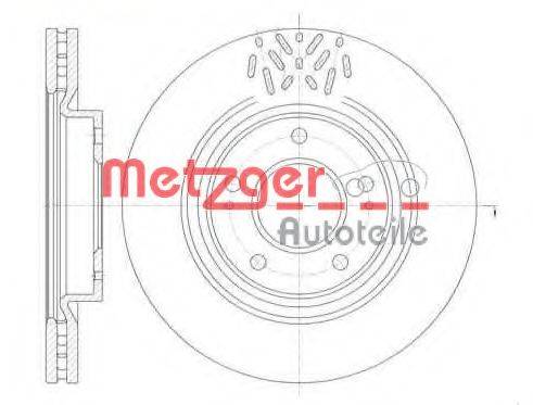 гальмівний диск METZGER 6996.10