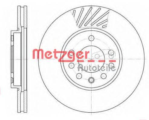 гальмівний диск METZGER 6584.10