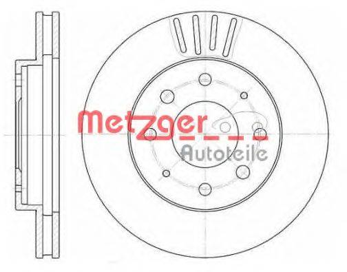 гальмівний диск METZGER 6625.10