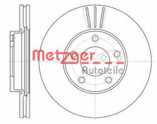 Тормозной диск METZGER 6671.10