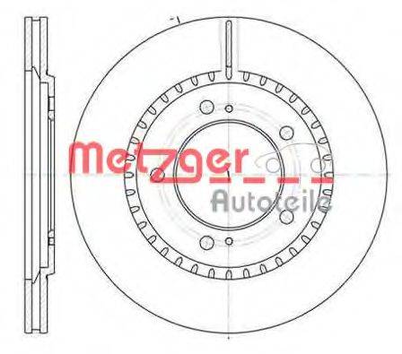 METZGER 669910 Тормозной диск