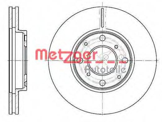 гальмівний диск METZGER 6110431