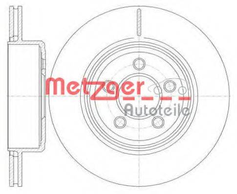 гальмівний диск METZGER 61270.10