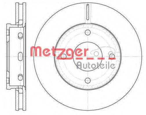 Тормозной диск METZGER 6680.10