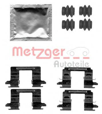 Комплектуючі, колодки дискового гальма METZGER 109-1841