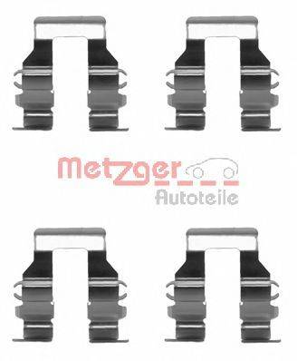 Комплектующие, колодки дискового тормоза METZGER 109-1199