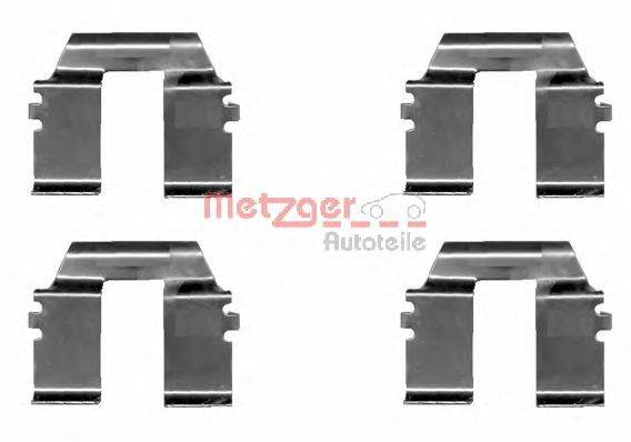 Комплектуючі, колодки дискового гальма METZGER 109-1232