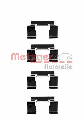 Комплектующие, колодки дискового тормоза METZGER 109-1235
