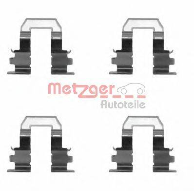 METZGER 1091255 Комплектуючі, колодки дискового гальма