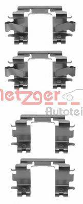 METZGER 1091257 Комплектуючі, колодки дискового гальма
