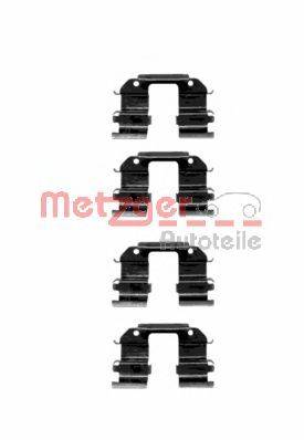 Комплектуючі, колодки дискового гальма METZGER 109-1285