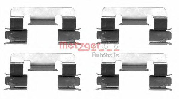 Комплектуючі, колодки дискового гальма METZGER 109-1293