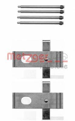 Комплектуючі, колодки дискового гальма METZGER 109-1634