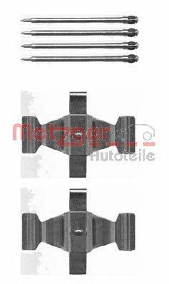Комплектуючі, колодки дискового гальма METZGER 109-1636
