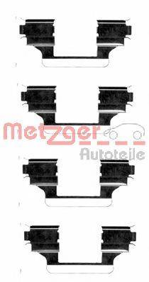 Комплектующие, колодки дискового тормоза METZGER 109-1656